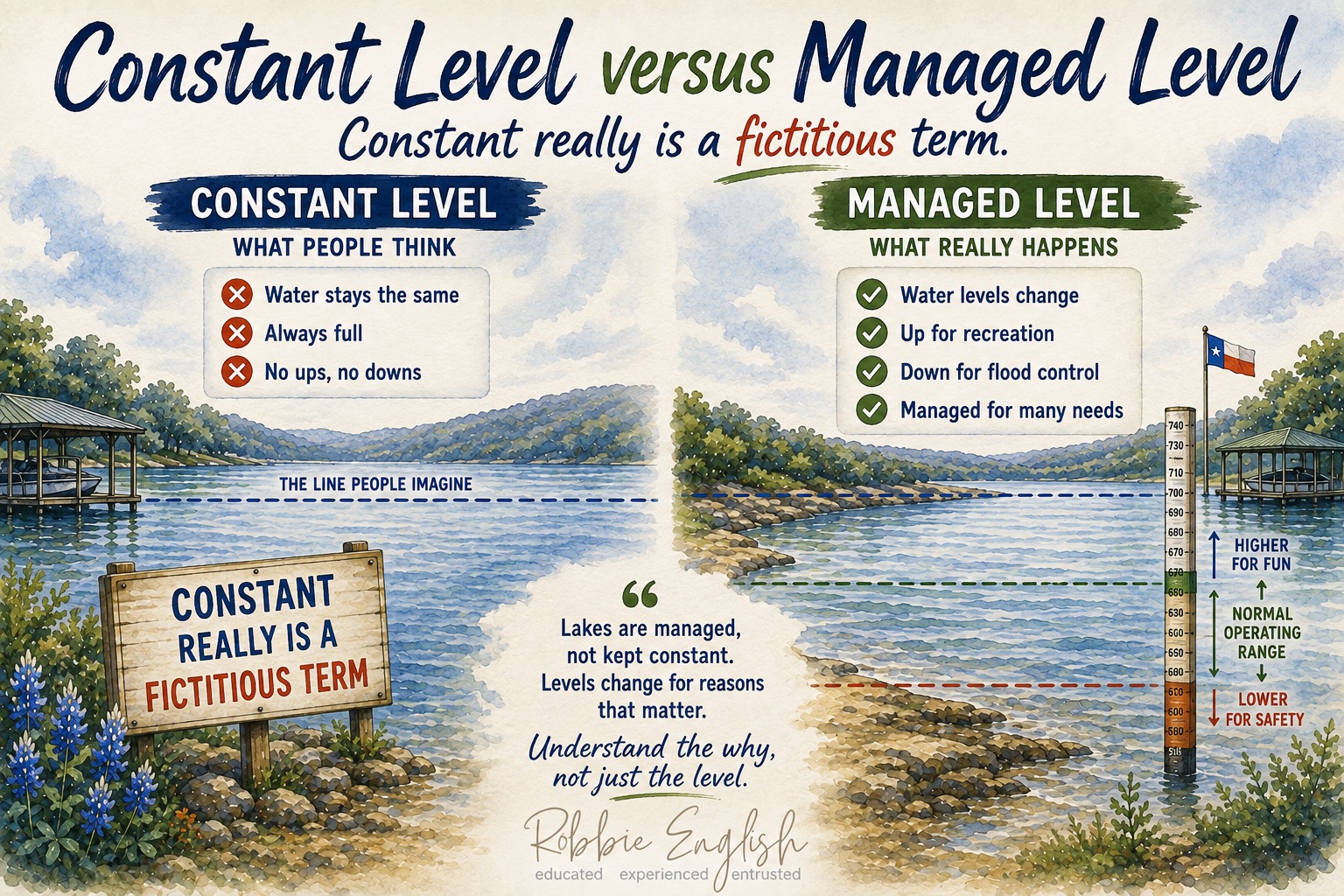 Constant Level versus Managed Level